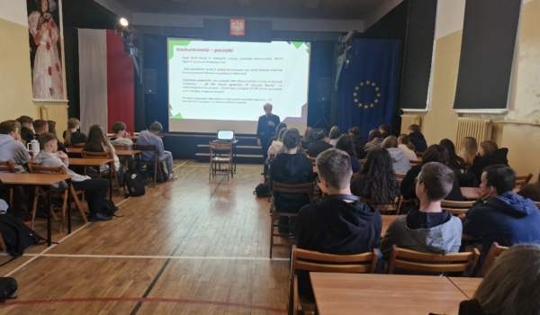 Spotkanie młodzieży z przedstawicielami Oddziału Okręgowego  Stowarzyszenia Księgowych  w Koszalinie