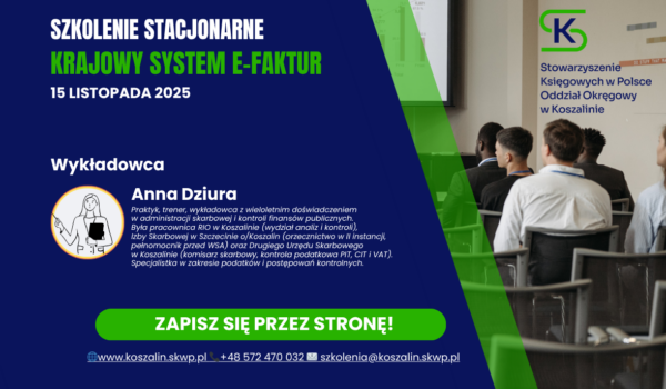 Krajowy System e-Faktur SZKOLENIE STACJONARNE