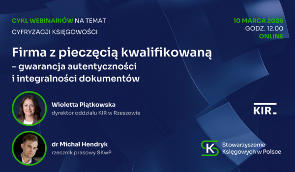 Bezpłatny cykl webinariów „Cyfryzacja księgowości”